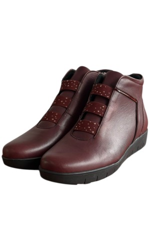 Δερμάτινο Γυναικείo Μποτάκι - F371