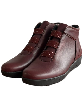 Δερμάτινο Γυναικείo Μποτάκι - F371