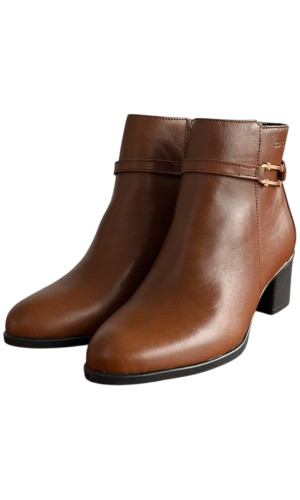 Δερμάτινο Γυναικείo Μποτάκι - F372