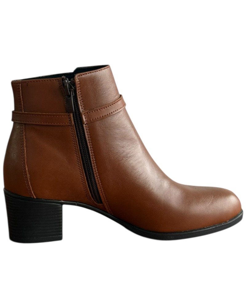 Δερμάτινο Γυναικείo Μποτάκι - F372