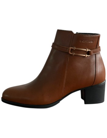 Δερμάτινο Γυναικείo Μποτάκι - F372