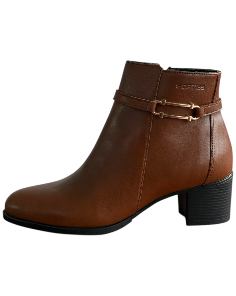 Δερμάτινο Γυναικείo Μποτάκι - F372