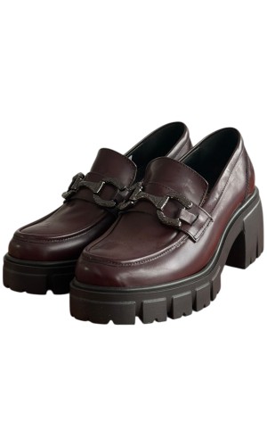  Δερμάτινο Γυναικείo Μοκασίνι - F373