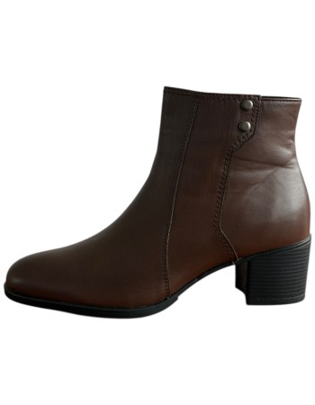 Δερμάτινο Γυναικείo Μποτάκι - F375