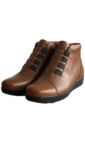 Δερμάτινο Γυναικείo Μποτάκι - F377