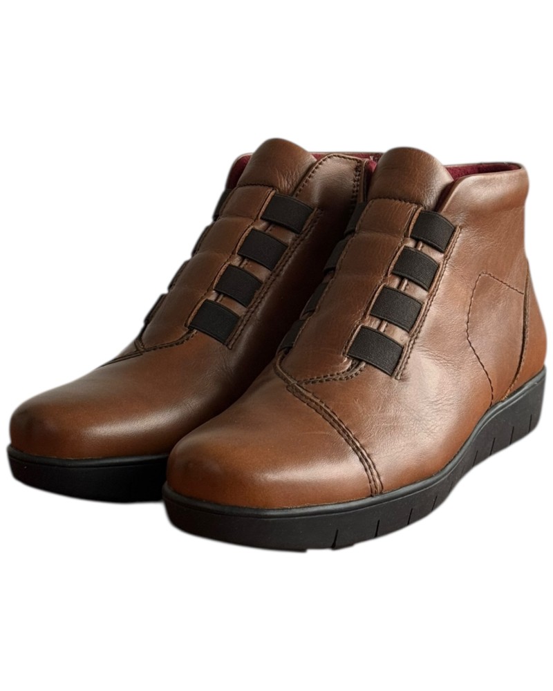 Δερμάτινο Γυναικείo Μποτάκι - F377