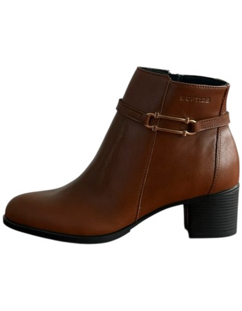 Δερμάτινο Γυναικείo Μποτάκι - F378