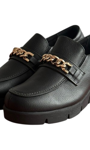  Δερμάτινο Γυναικείo Μοκασίνι - F391