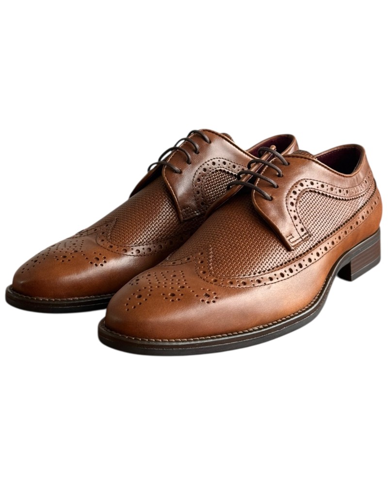  Δερμάτινο Ανδρικό Παπούτσι - F415