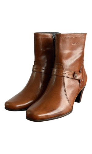 Δερμάτινο Γυναικείo Μποτάκι - F428