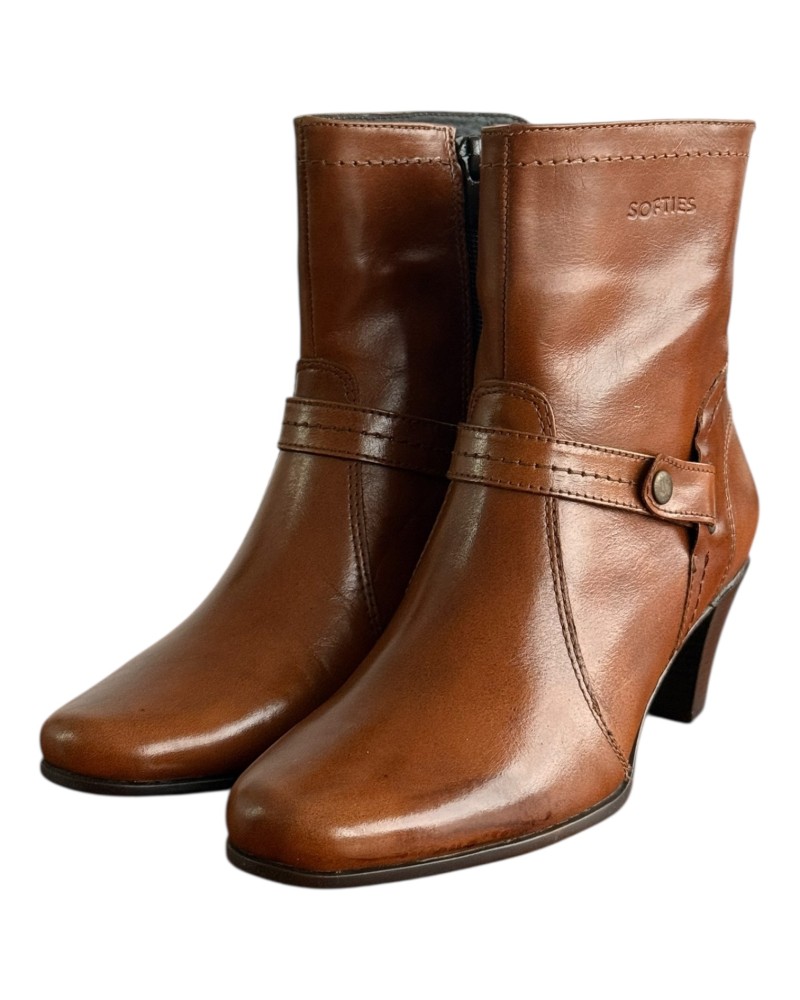 Δερμάτινο Γυναικείo Μποτάκι - F428