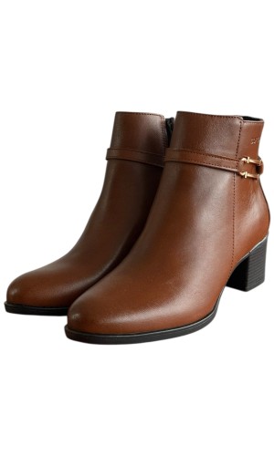 Δερμάτινο Γυναικείo Μποτάκι - F431