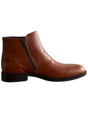  Δερμάτινο Ανδρικό Μποτάκι - F432