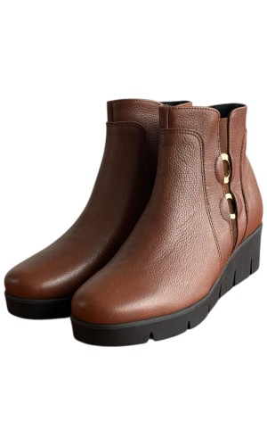 Δερμάτινο Γυναικείo Μποτάκι - F436