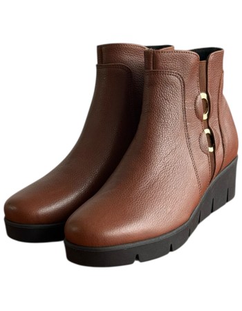 Δερμάτινο Γυναικείo Μποτάκι - F436