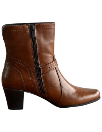 Δερμάτινο Γυναικείo Μποτάκι - F437