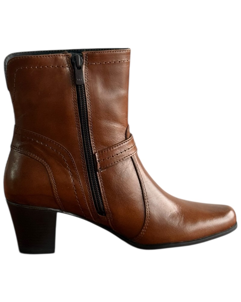 Δερμάτινο Γυναικείo Μποτάκι - F437