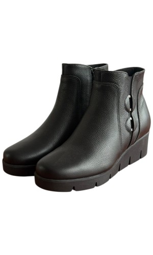 Δερμάτινο Γυναικείo Μποτάκι - F439