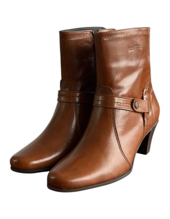 Δερμάτινο Γυναικείo Μποτάκι - F448