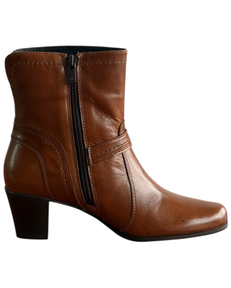 Δερμάτινο Γυναικείo Μποτάκι - F448