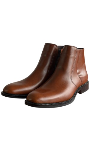  Δερμάτινο Ανδρικό Μποτάκι - F456