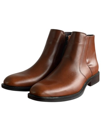  Δερμάτινο Ανδρικό Μποτάκι - F456