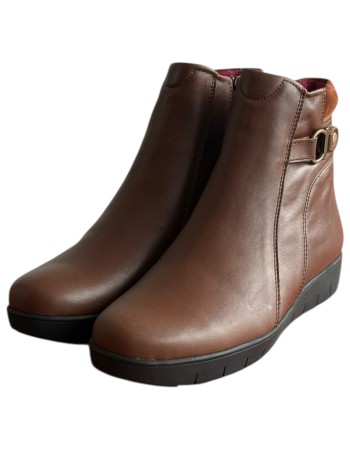 Δερμάτινο Γυναικείo Μποτάκι - F513