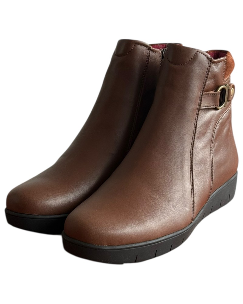 Δερμάτινο Γυναικείo Μποτάκι - F513