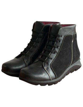 Δερμάτινο Γυναικείo Μποτάκι - F514