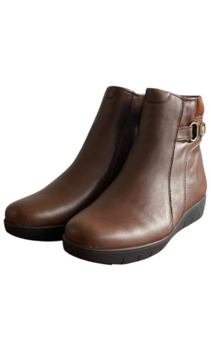 Δερμάτινο Γυναικείo Μποτάκι - F517