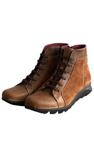 Δερμάτινο Γυναικείo Μποτάκι - F518