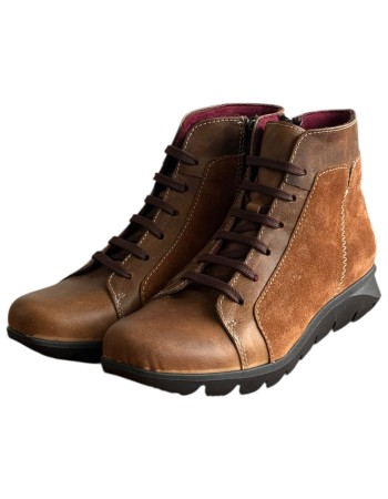 Δερμάτινο Γυναικείo Μποτάκι - F518