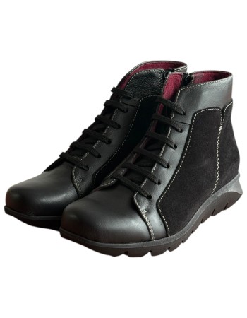 Δερμάτινο Γυναικείo Μποτάκι - F519