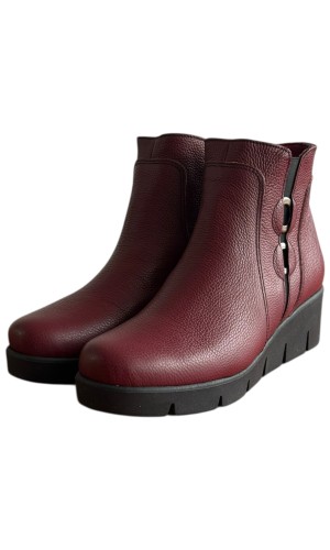 Δερμάτινο Γυναικείo Μποτάκι - F521