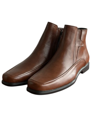  Δερμάτινο Ανδρικό Μποτάκι - F523
