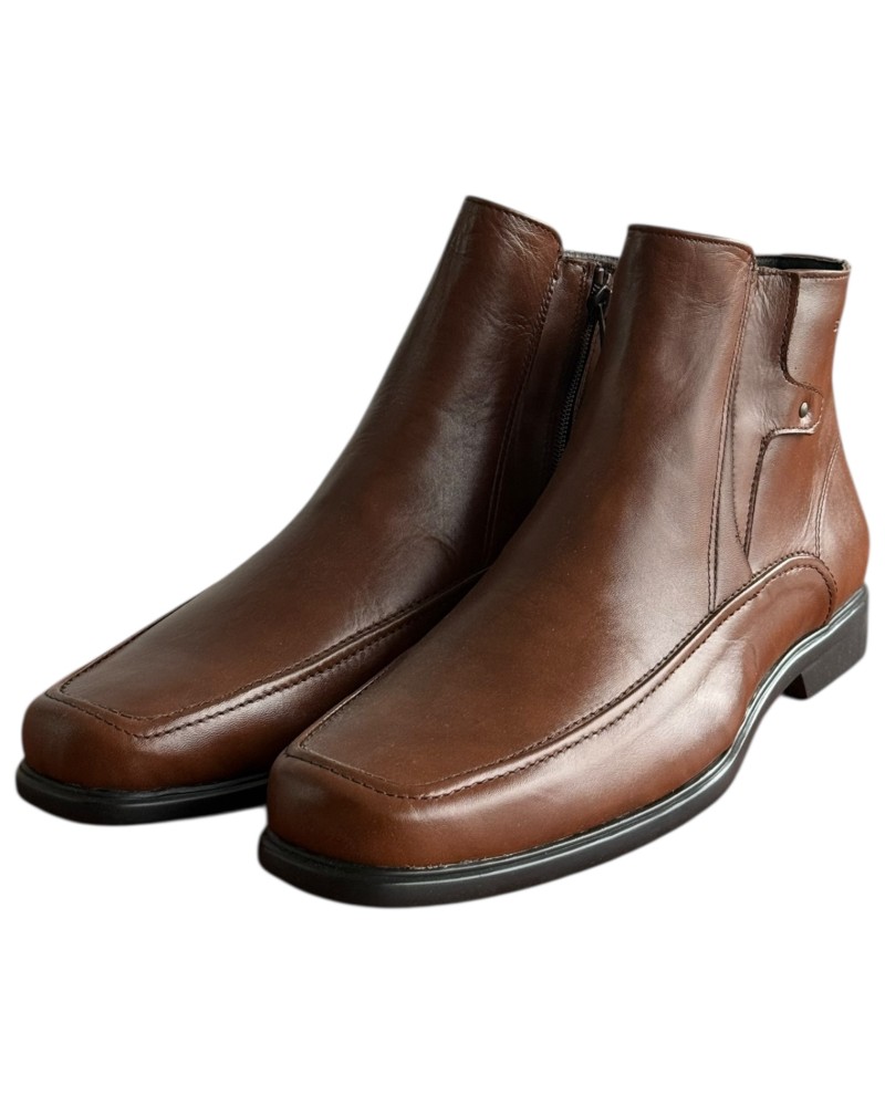  Δερμάτινο Ανδρικό Μποτάκι - F523