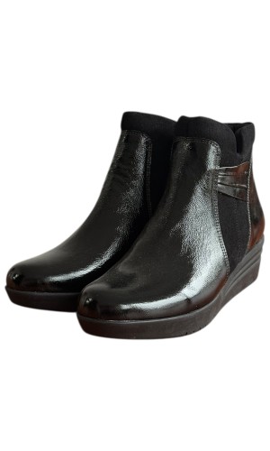 Δερμάτινο Γυναικείo Μποτάκι - F533