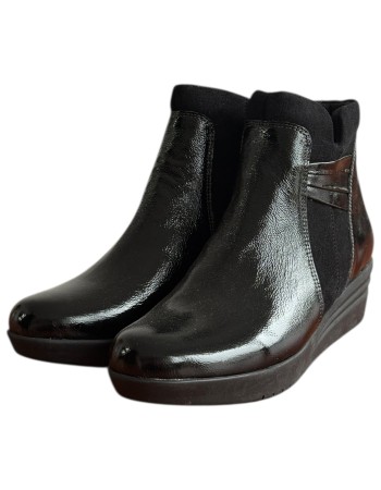 Δερμάτινο Γυναικείo Μποτάκι - F533