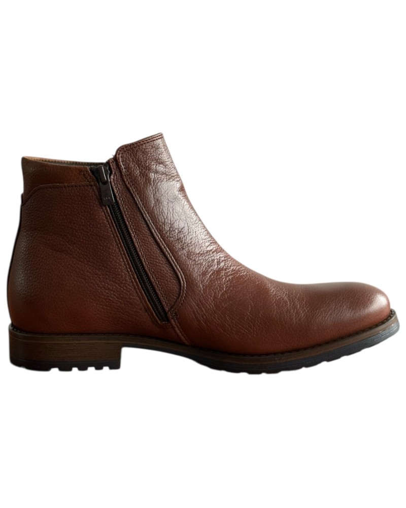  Δερμάτινο Ανδρικό Μποτάκι - F534