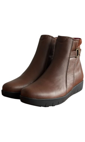 Δερμάτινο Γυναικείo Μποτάκι - F536