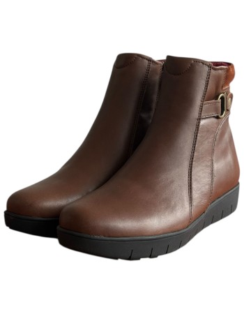 Δερμάτινο Γυναικείo Μποτάκι - F536