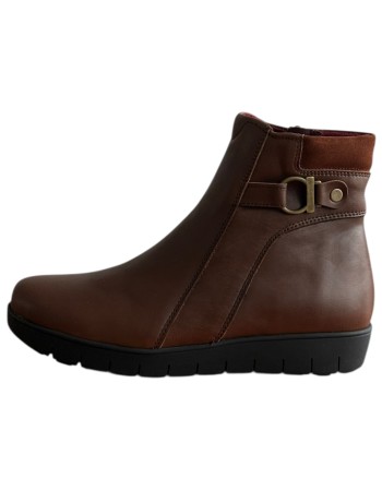 Δερμάτινο Γυναικείo Μποτάκι - F536