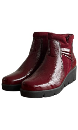 Δερμάτινο Γυναικείo Μποτάκι - F537