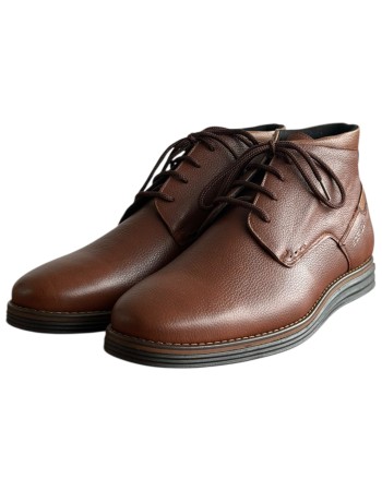  Δερμάτινο Ανδρικό Μποτάκι - F539