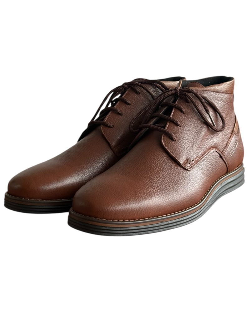  Δερμάτινο Ανδρικό Μποτάκι - F539