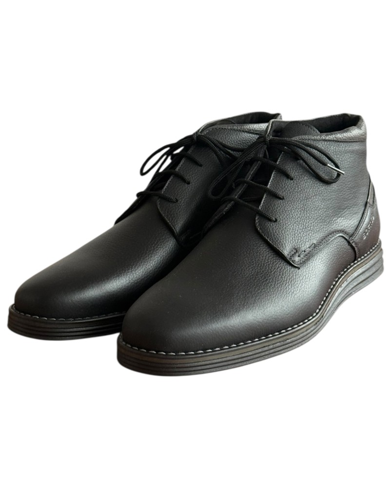  Δερμάτινο Ανδρικό Μποτάκι - F542