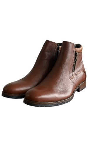  Δερμάτινο Ανδρικό Μποτάκι - F544