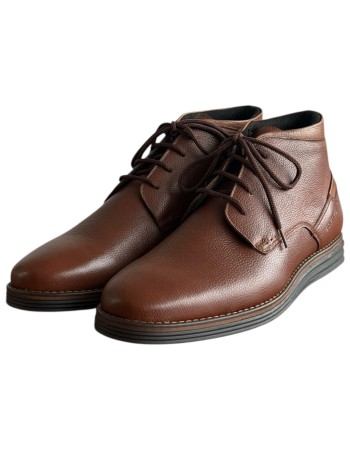  Δερμάτινο Ανδρικό Μποτάκι - F546
