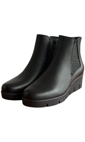 Δερμάτινο Γυναικείo Μποτάκι - F552