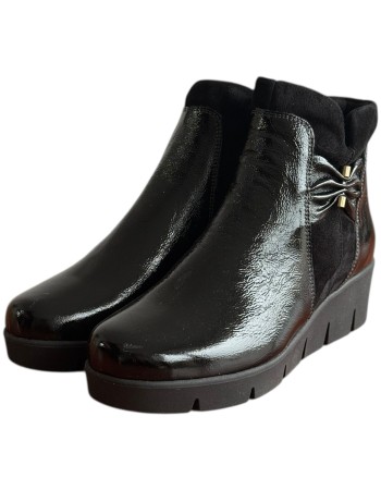 Δερμάτινο Γυναικείo Μποτάκι - F556
